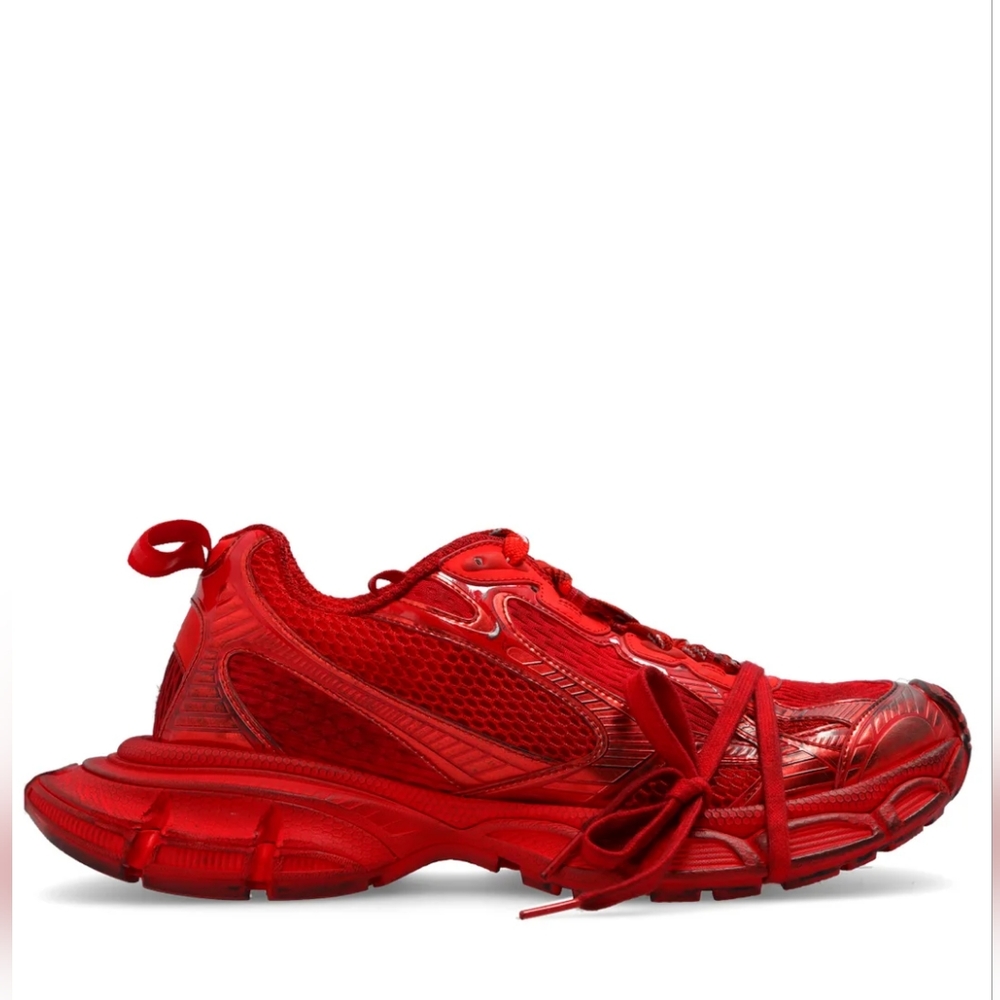 Balenciaga 3XL Men's Dirty Red Low-Top Sneakers Sz. 8.5/42 (BRAND NEW-AUTHENTIC)